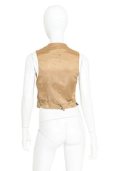 Floral Tapestry Vest by Ralph Lauren on mannequin back @ Recess LA