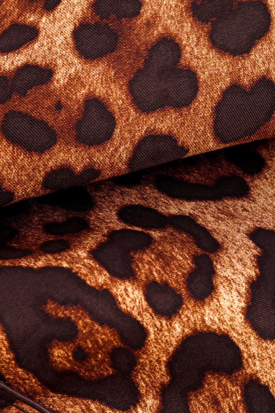 Dolce & Gabbana Belted Leopard Mini Dress fabric closeup @recessla