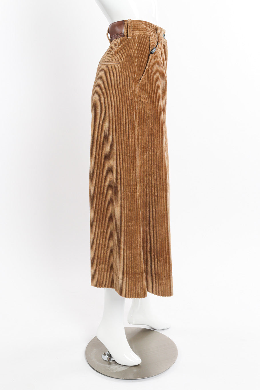 Corduroy Culotte Trouser by Dolce & Gabbana on mannequin side @recessla
