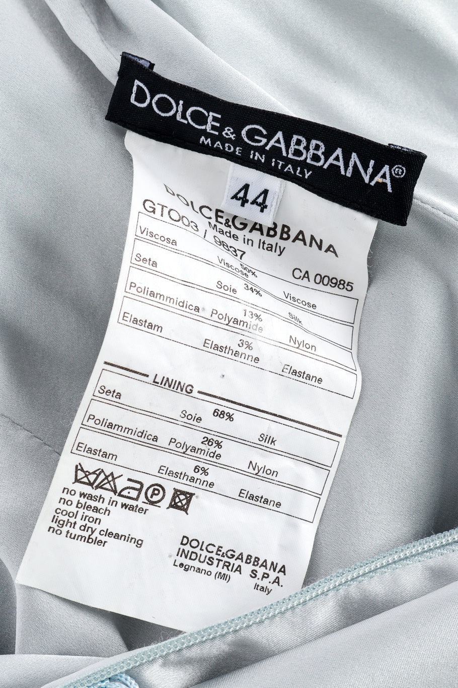 Dolce & Gabbana Fringe Fishnet Corset Top label @RECESS LA