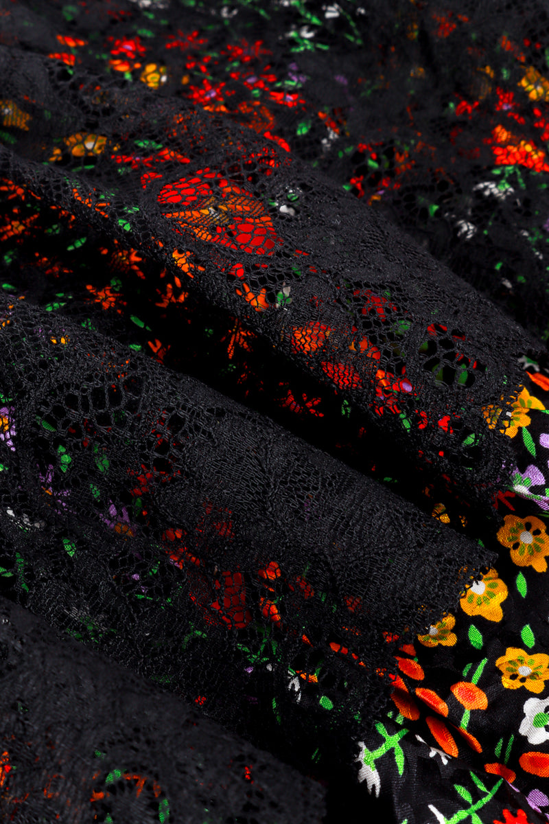 Dolce & Gabbana Floral Lace Padma Dresss ruffle detail @RECESS LA