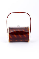 Vintage Tortoiseshell Lucite Box Bag back @recessla