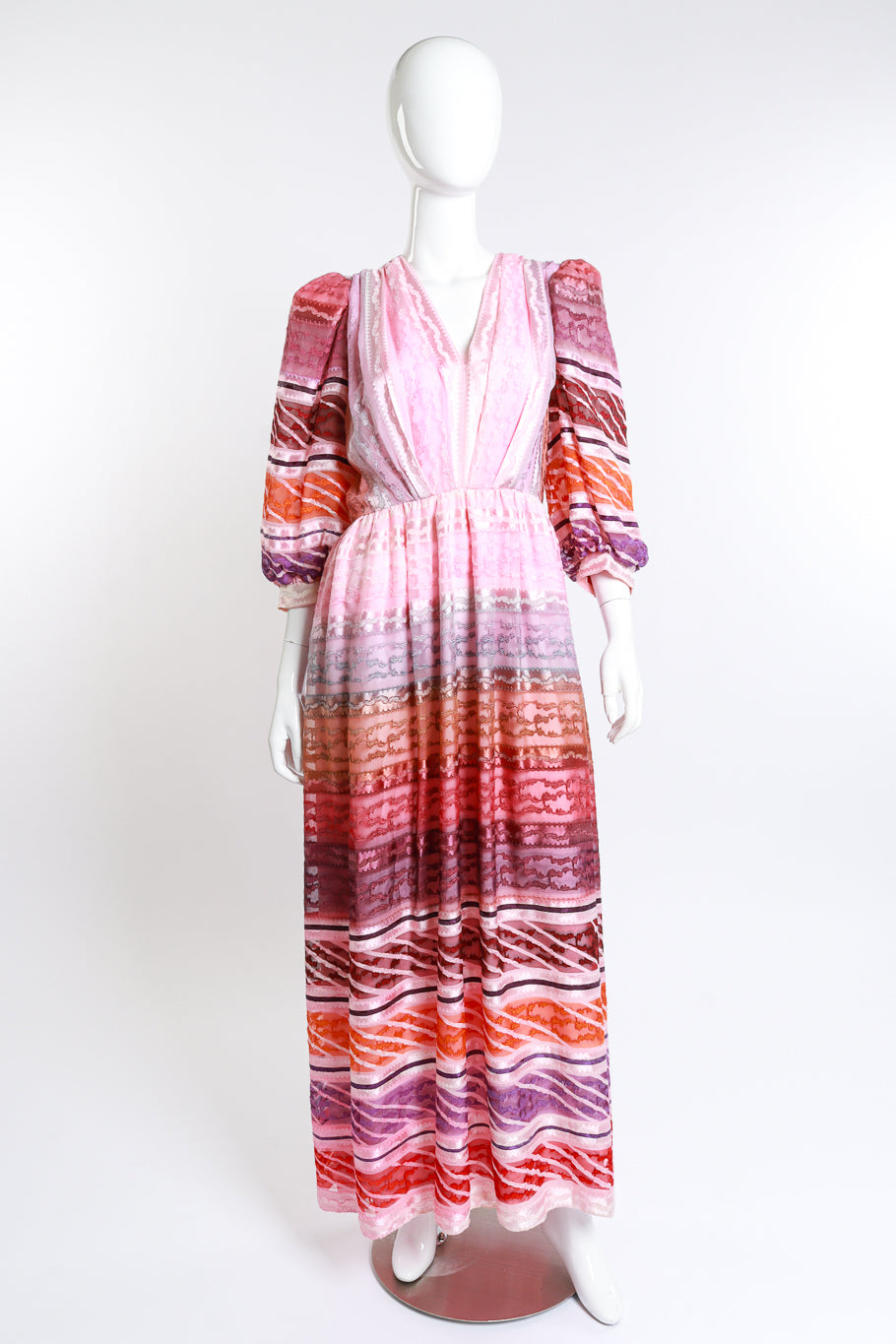 Diane Dickinson Paisley Stripe Dress on mannequin @RECESS LA