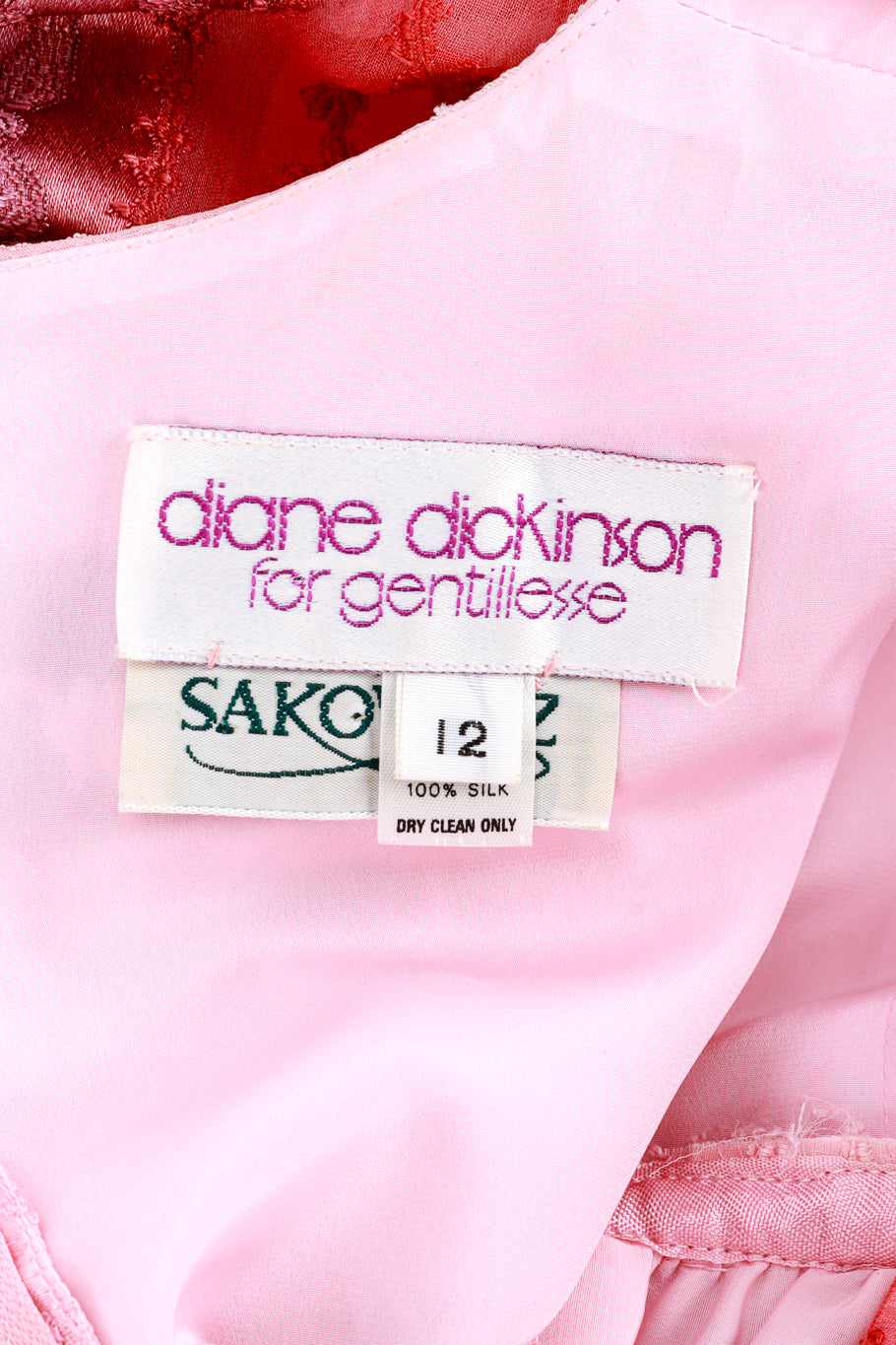 Diane Dickinson Paisley Stripe Dress label @RECESS LA