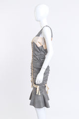 Ruched Lace-Up Dress by Christian Dior on mannequin side @ recess LA