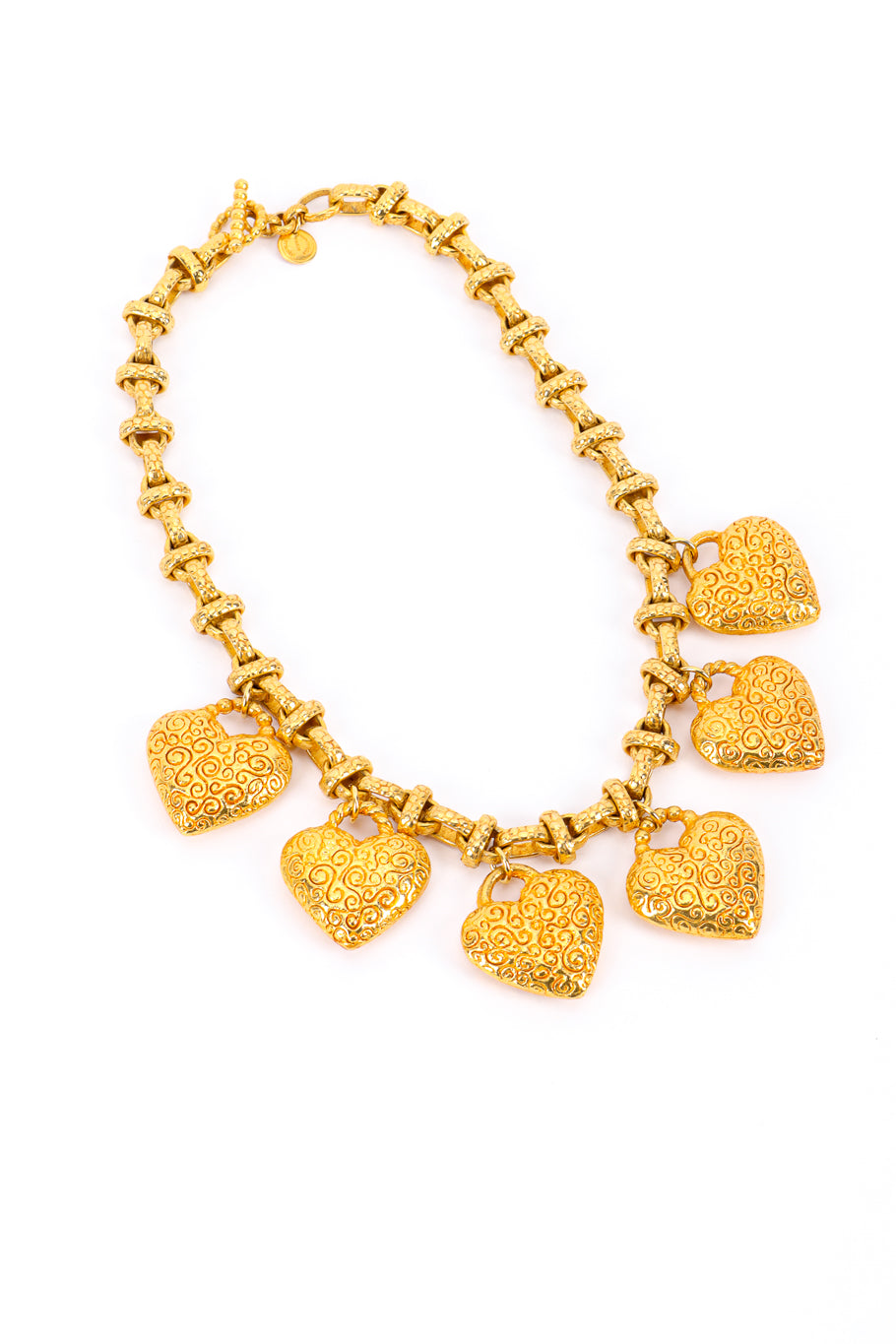 Heart Charm Dangle Necklace by Dominique Aurientis @recessla