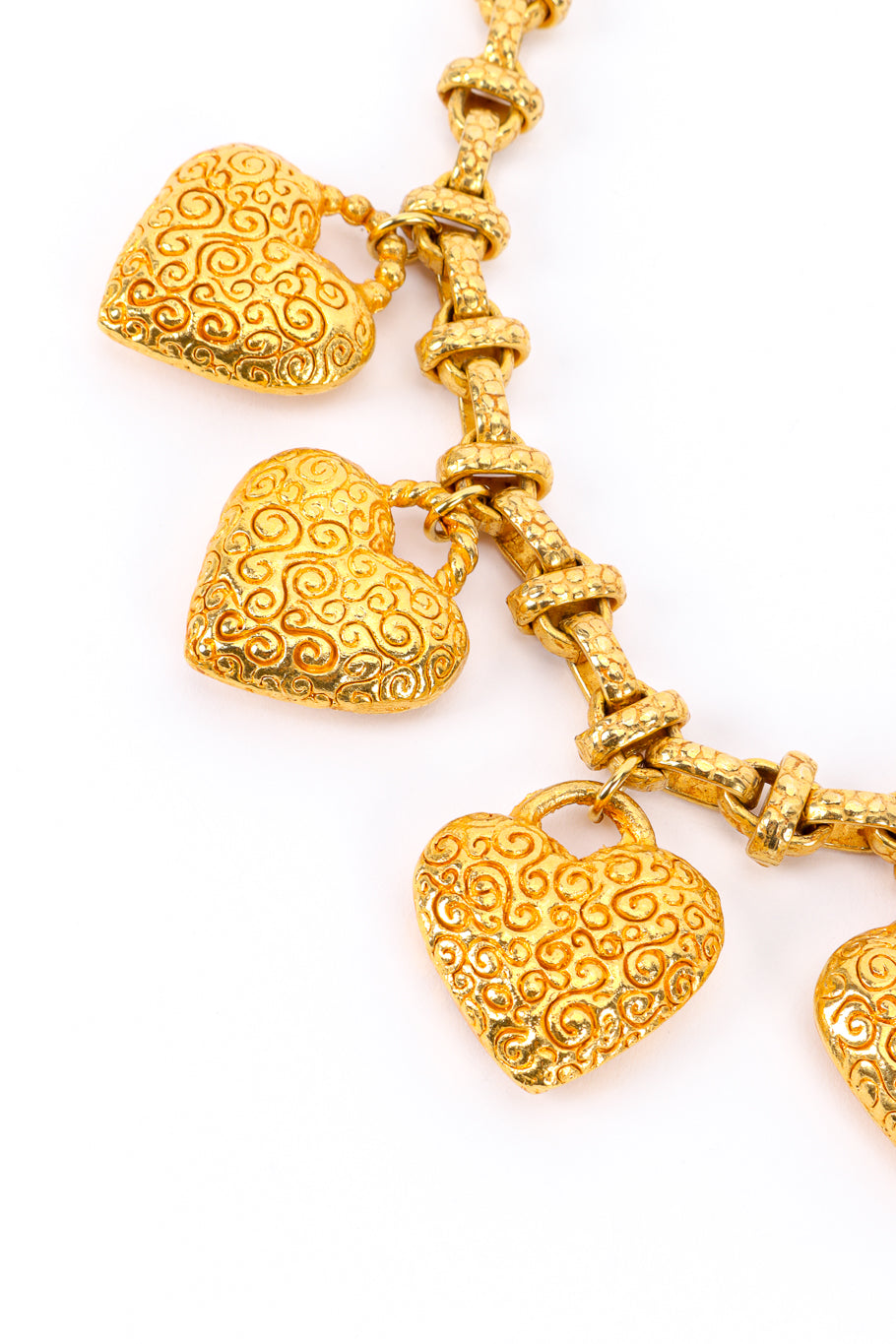 Heart Charm Dangle Necklace by Dominique Aurientis charms close @recessla