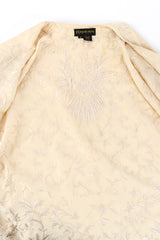 Vintage Donna Karan Embroidered Top & Pant Set top view of interior @recess la