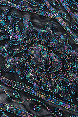 Iridescent Bead & Sequin Flapper Dress detail @RECESS LA