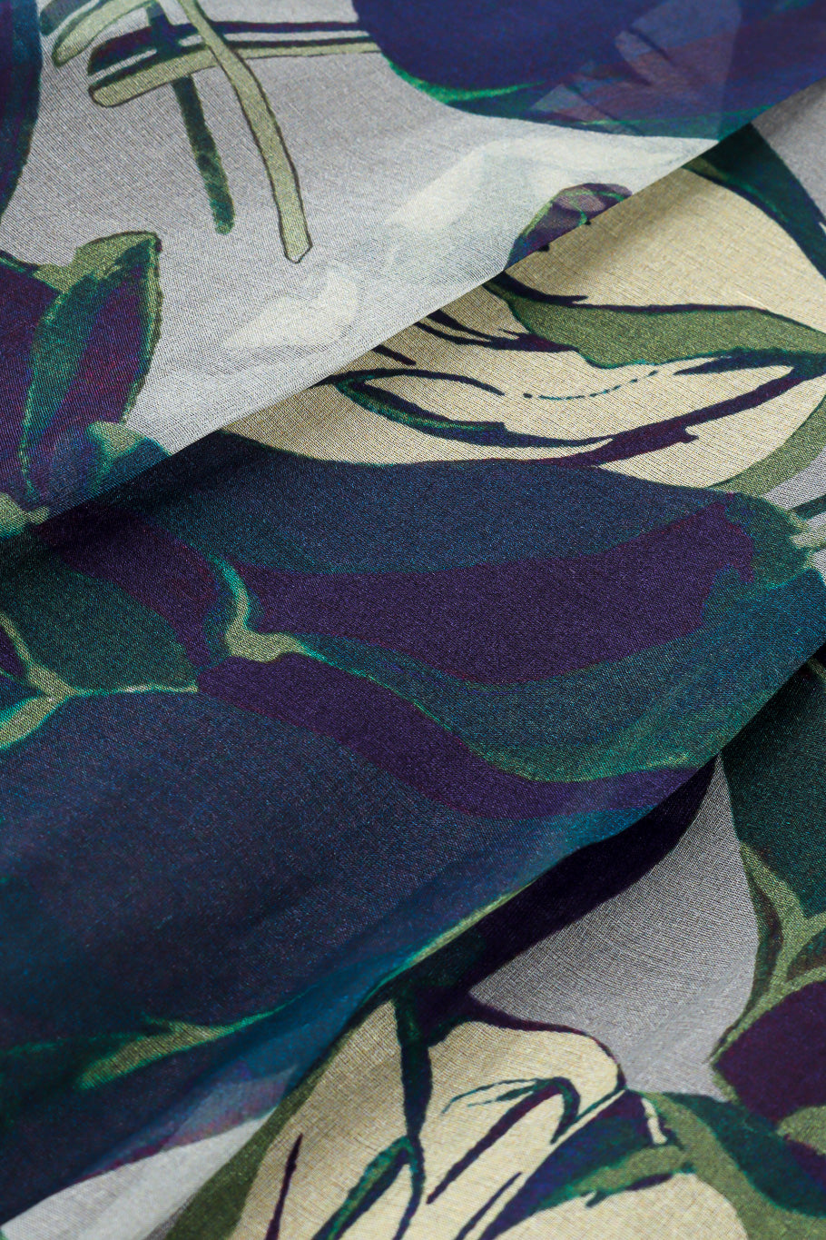 Dries Van Noten Floral Silk Lounge Pant floral silk fabric closeup @Recessla