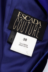 Velvet V-Back Gown by Escada label @recessla
