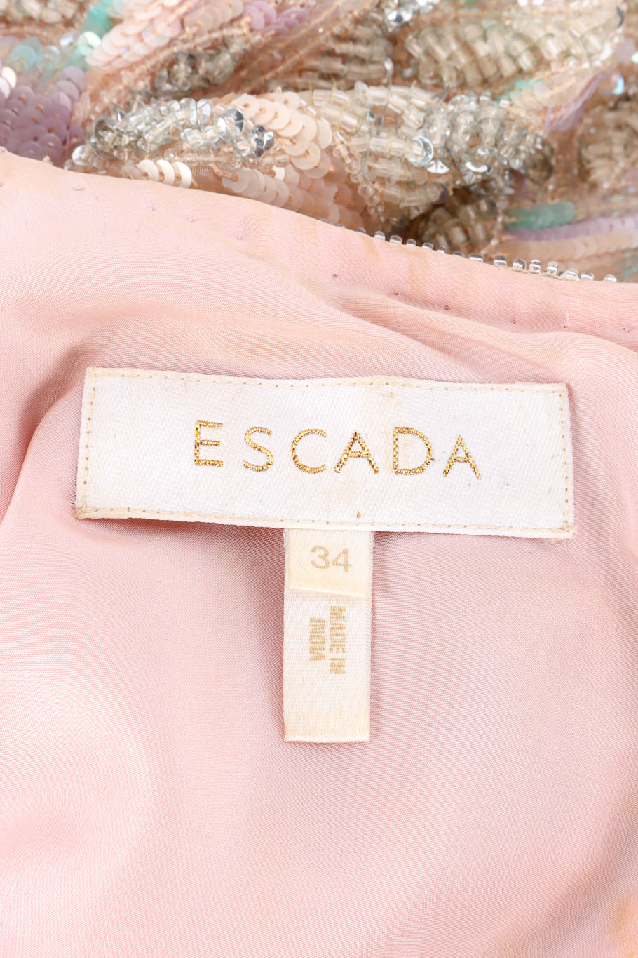 Pastel Fleur Beaded Gown by Escada label @recessla