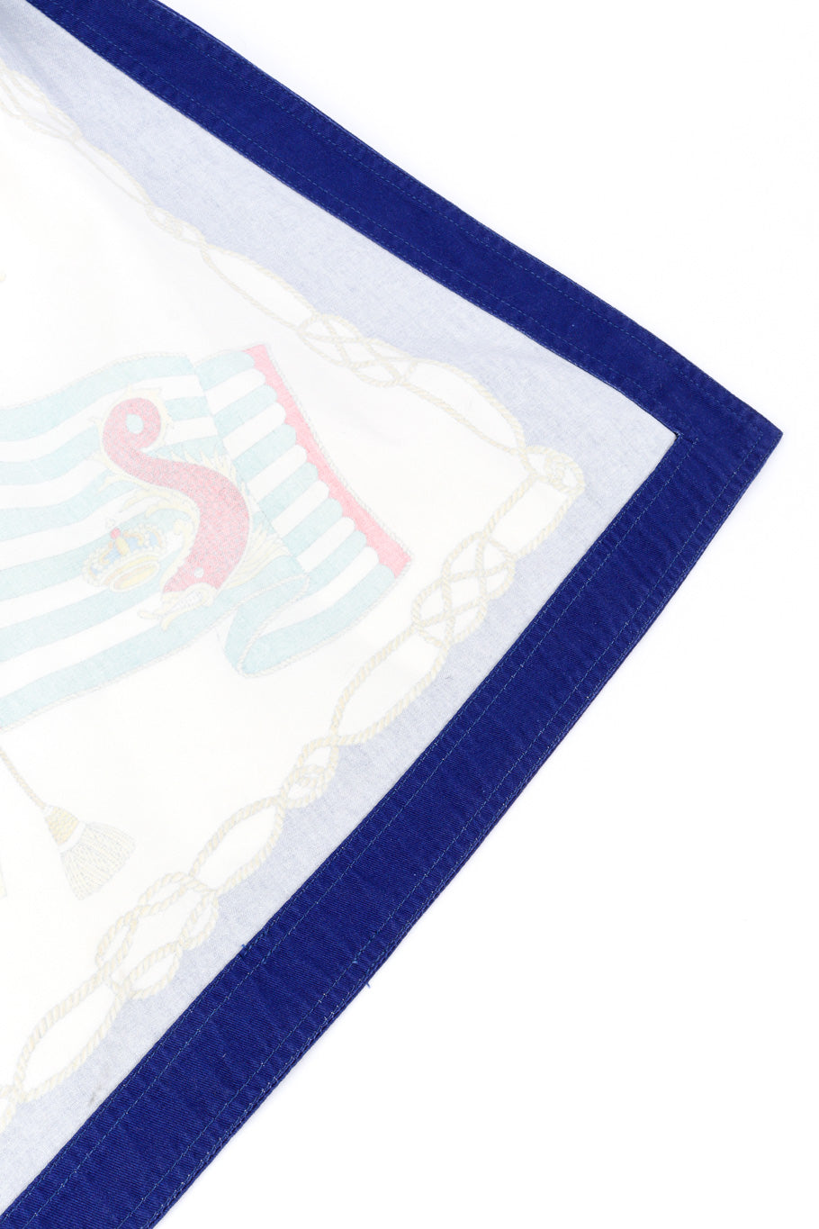 Etro 2021 S/S Nautical Flag Cotton Dress hem closeup @recess la