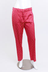 Etro Floral Jacquard Satin Pant front on mannequin @recess la