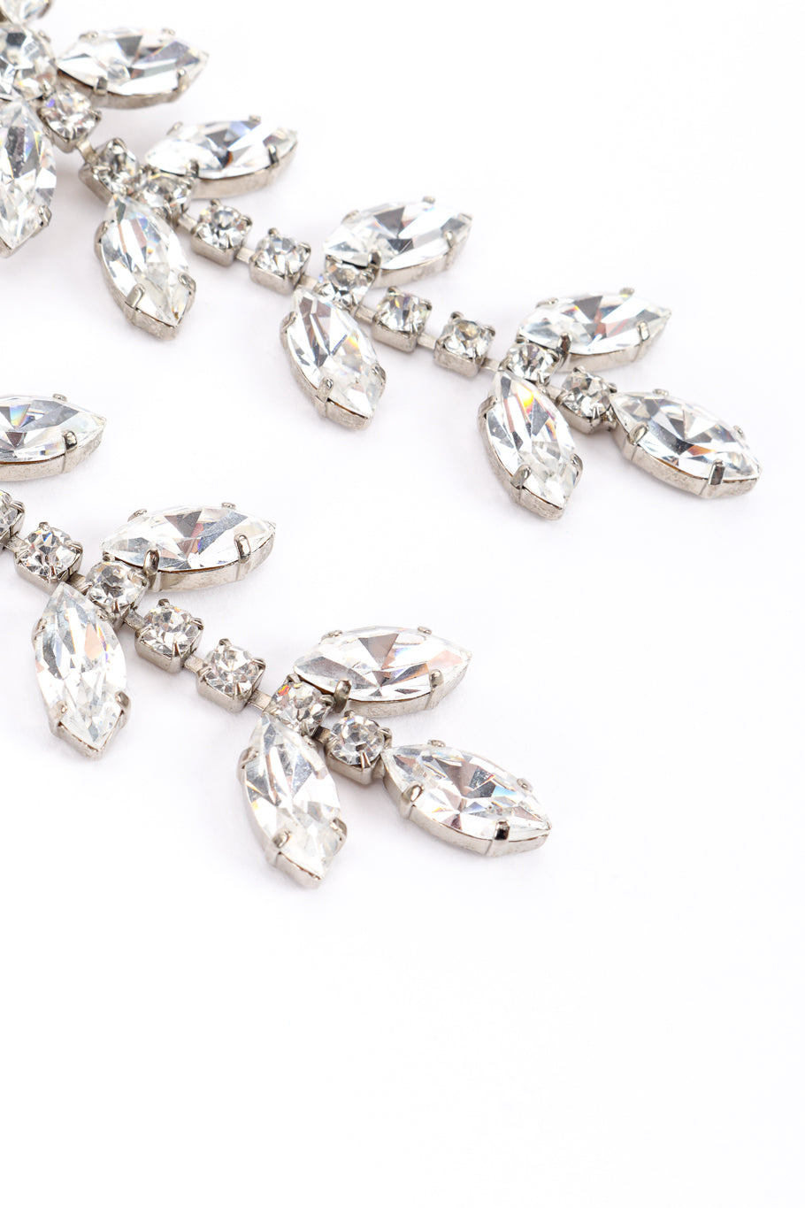 Vintage Sharra Pagano Crystal Marquis Flower Drop Earrings crystal drop @recessla
