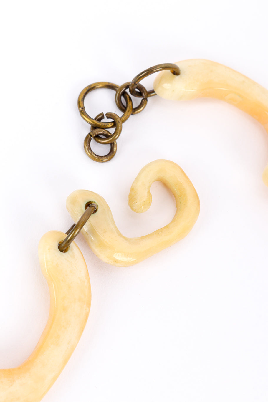 Vintage Elanomi Israel Bone Drop Necklace closure @recessla