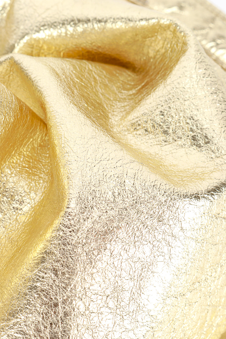Vintage Elisabetta Rogiani Metallic Leather Pant fabric closeup @recess la