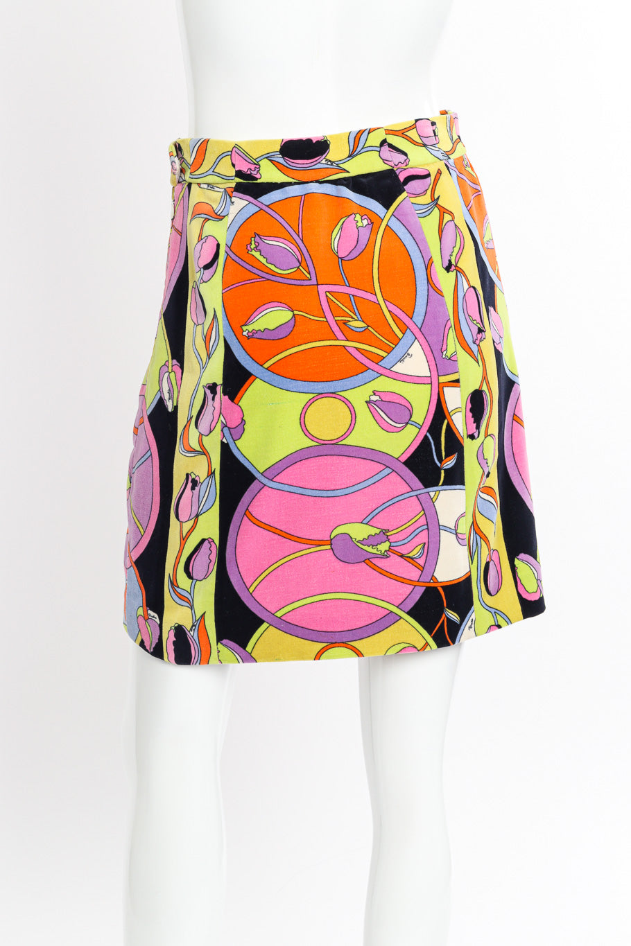 Velvet Tulip Skirt by Pucci on mannequin back @recessla