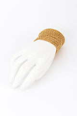 Vintage Oscar de la Renta Multi-Strand Byzantine Chain Bracelet on mannequin hand @recess la