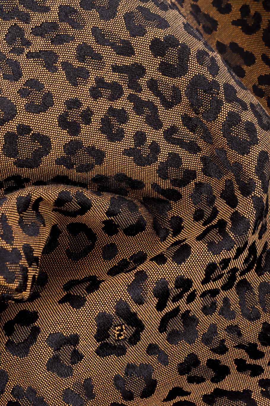 Twill Leopard Jean by Fendi print close @recessla
