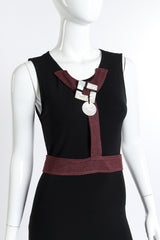 Mother of Pearl Harness Dress by by Gianfranco Ferre front detail mannequin @RECESS LA.