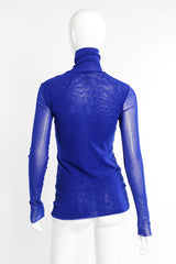 Fuzzi Mesh Turtleneck back view on mannequin @recessla
