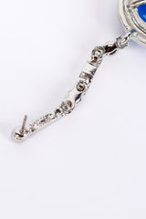 Vintage Kenneth Jay Lane Art Deco Tavernier Blue Drop Earrings signature @recess la