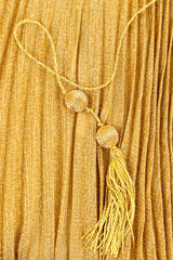 Georgie Keyloun metallic dress ornament detail on belt @recessla