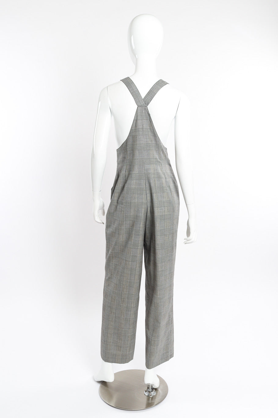 Houndstooth Overall Jumpsuit by Gianni Versace on mannequin back @recessla