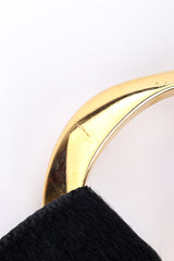 Vintage Gucci Abstract Mohair Belt surface scratching closeup @recessla