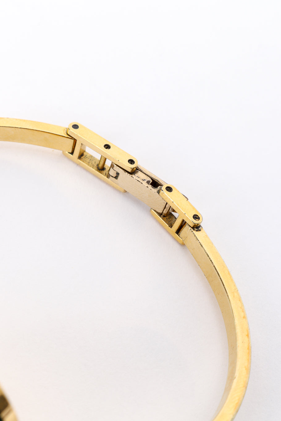 Vintage Gucci 10 Bezel Bracelet Watch Set inner clasp @recess la