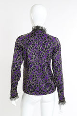 Vintage Geoffrey Beene Lace Silk Top back on mannequin @recessla