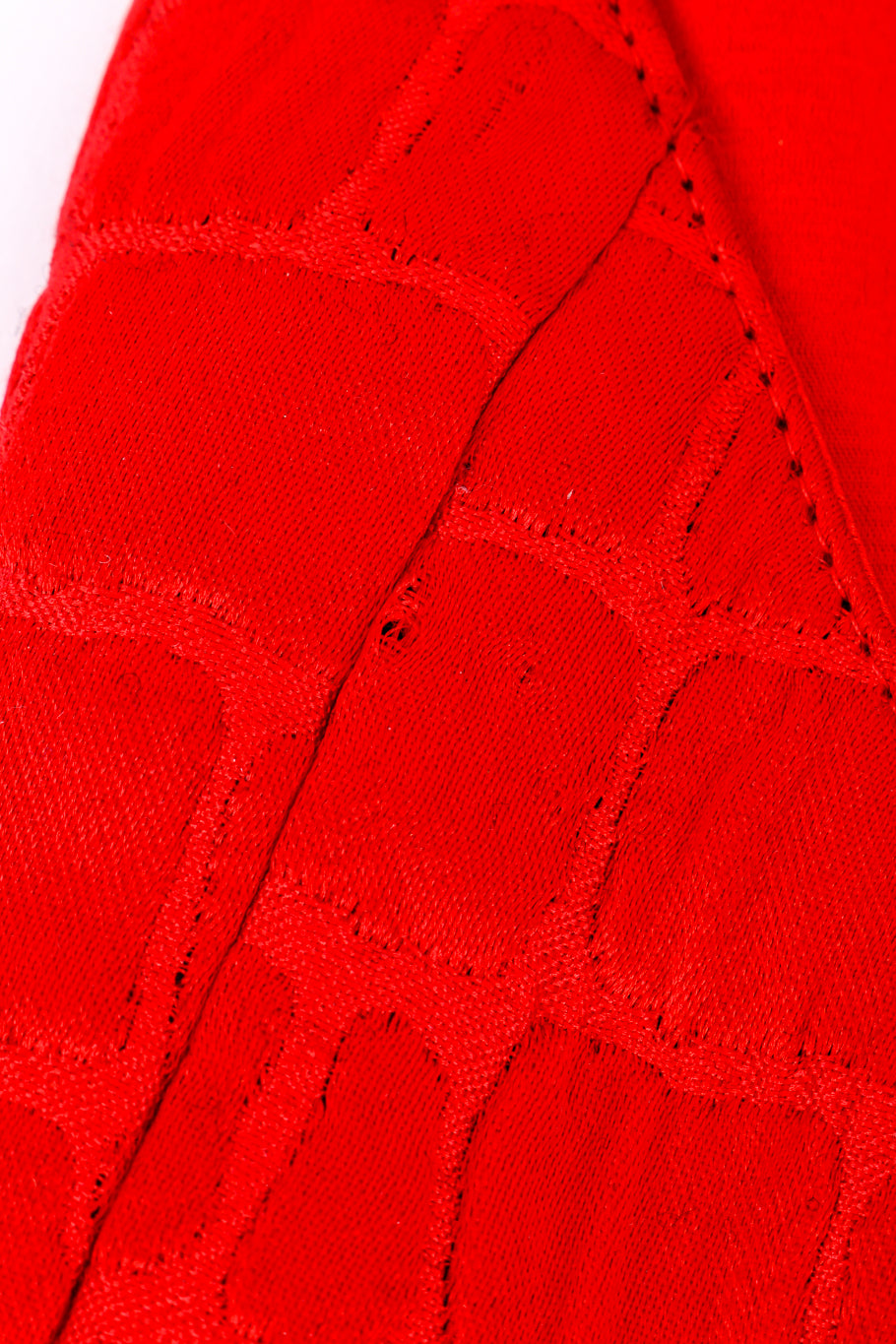 Vintage Geoffrey Beene Peplum Vest and Maxi Skirt Set tiny hole by closeup @recessla