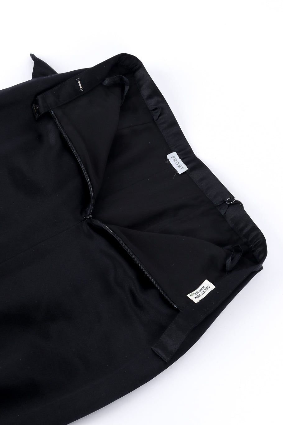 Vintage Geoffrey Beene Peplum Vest and Maxi Skirt Set skirt unzipped @recessla