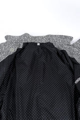 Vintage Geoffrey Beene Double Breasted Chevron Stripe Jacket view of lining @recess la