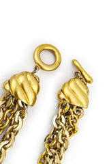 Vintage Givenchy Mixed Chain Collar Necklace clasp @recess la