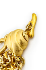 Vintage Givenchy Mixed Chain Collar Necklace wear closeup @recess la