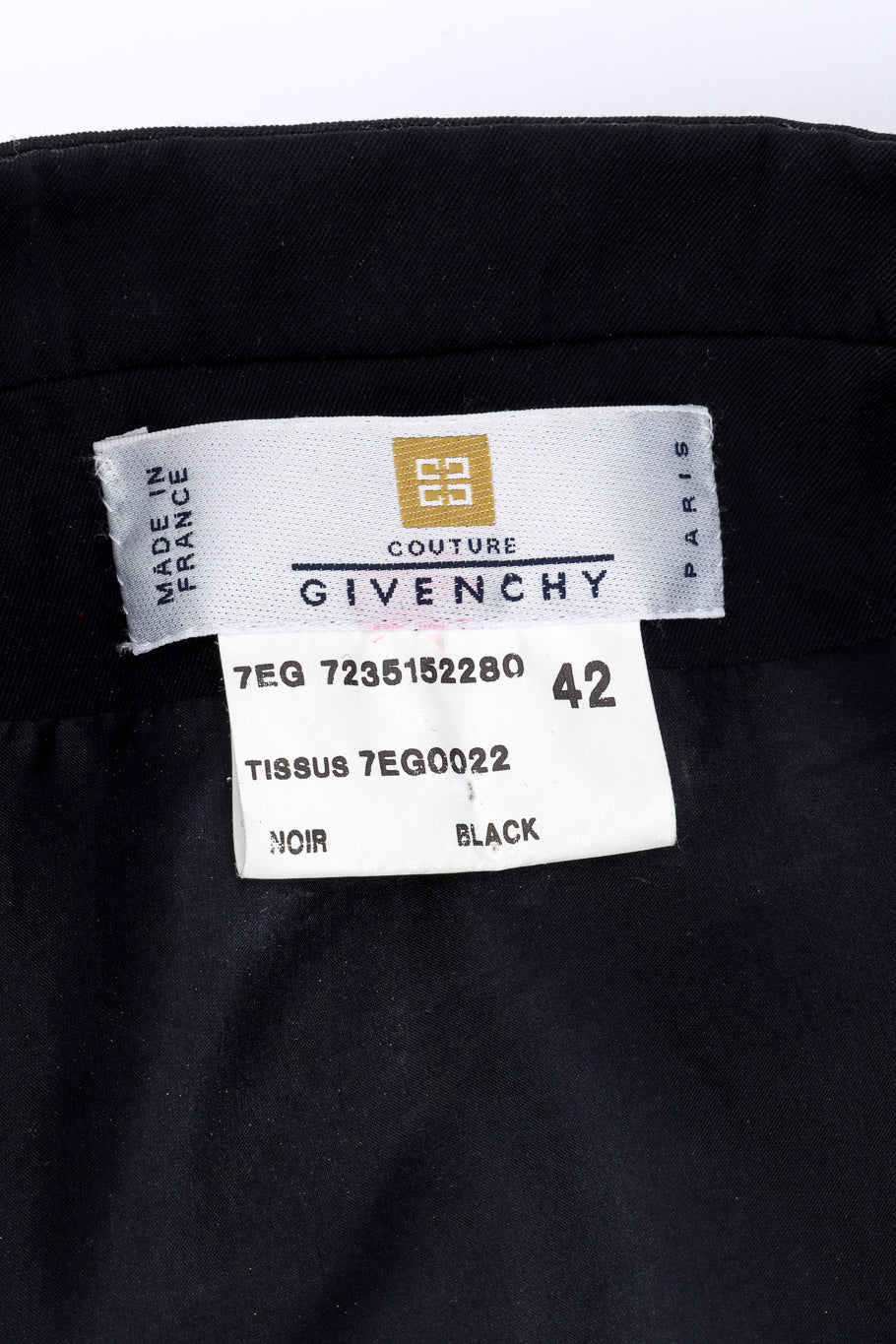 Vintage Givenchy Couture Soutache Matador Jacket signature label @recessla