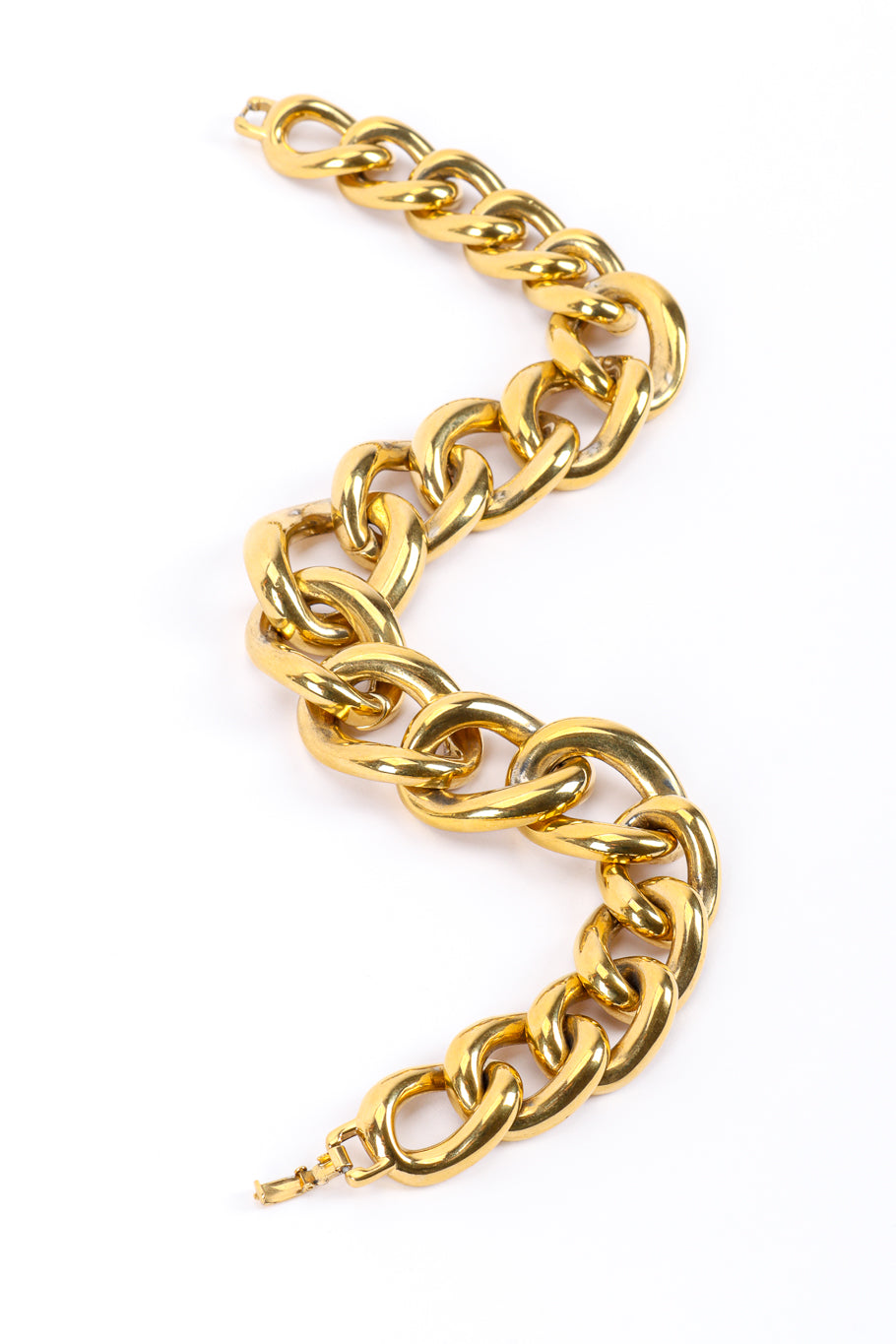 Vintage Givenchy Chunky Curb Link Necklace front @recessla