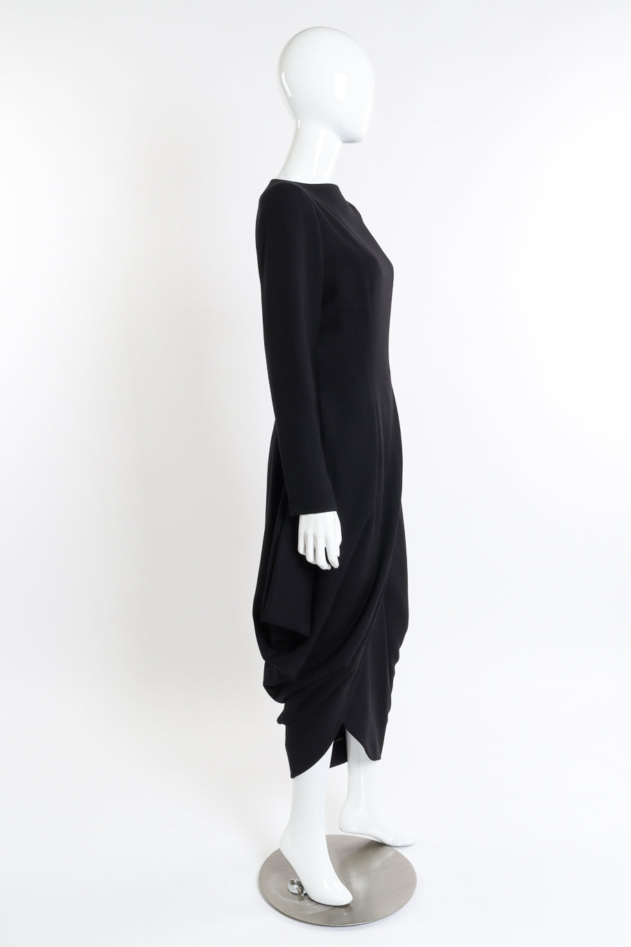 Vintage Givenchy Asymmetrical Hem Dress side on mannequin @recessla