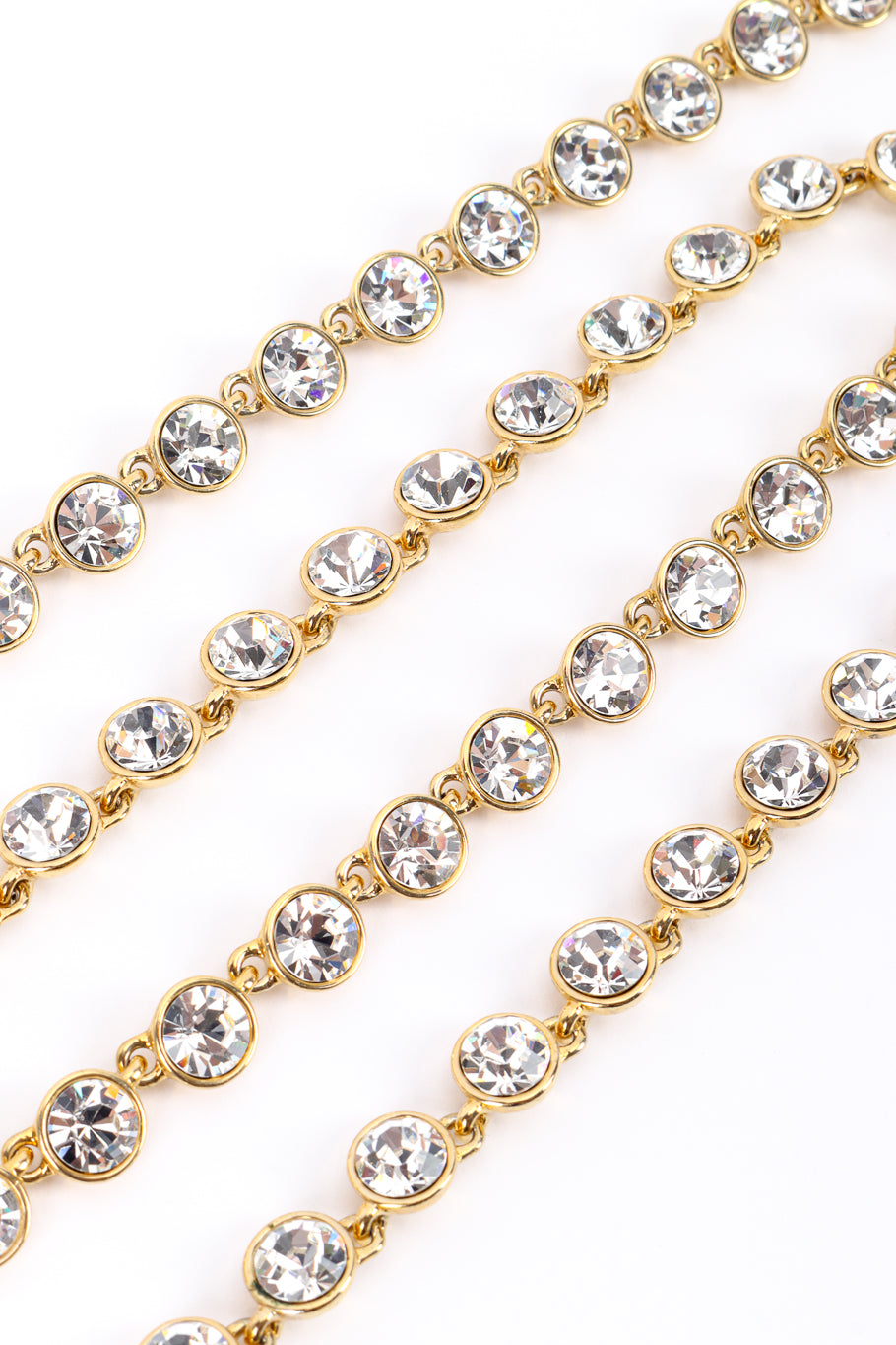 Vintage Givenchy Crystal Link Necklace crystal closeup @recessla