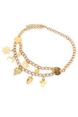 Vintage Escada Mystic Cross Charm Belt reverse @RECESS LA