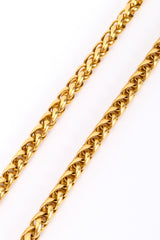 Vintage Givenchy Wheat Chain Necklace chain closeup @recessla