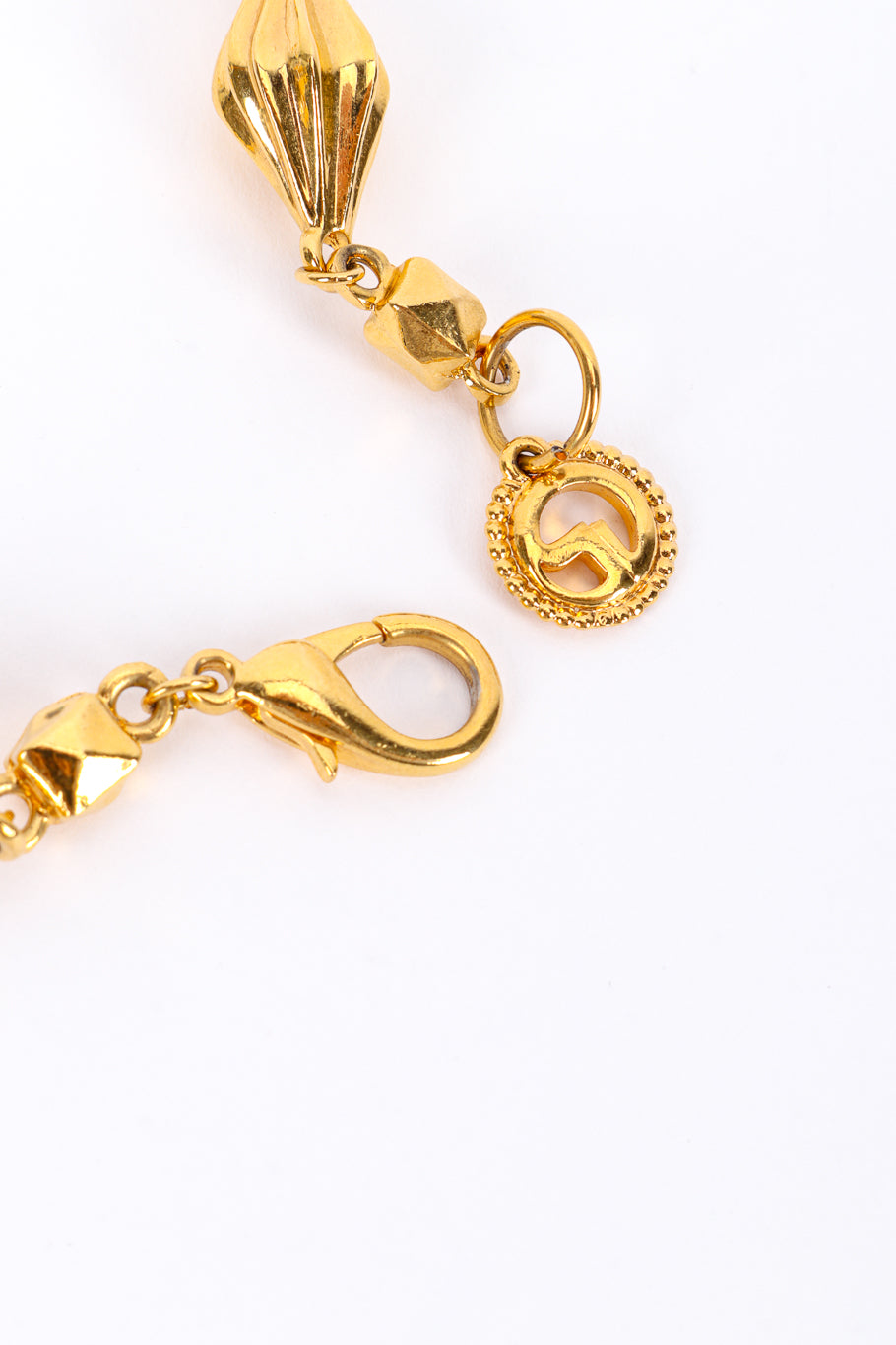 Vintage St. John Faceted Diamond Rope Necklace II signature charm @recessla