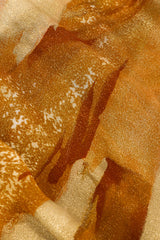 Caftan poncho dress by Gottex sand print close @recessla