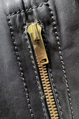 Gucci Knit Trim Leather Jacket zipper wear @recess la
