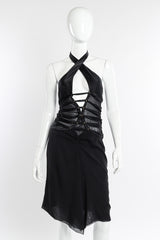 2003 S/S Strapped Silk Halter Dress