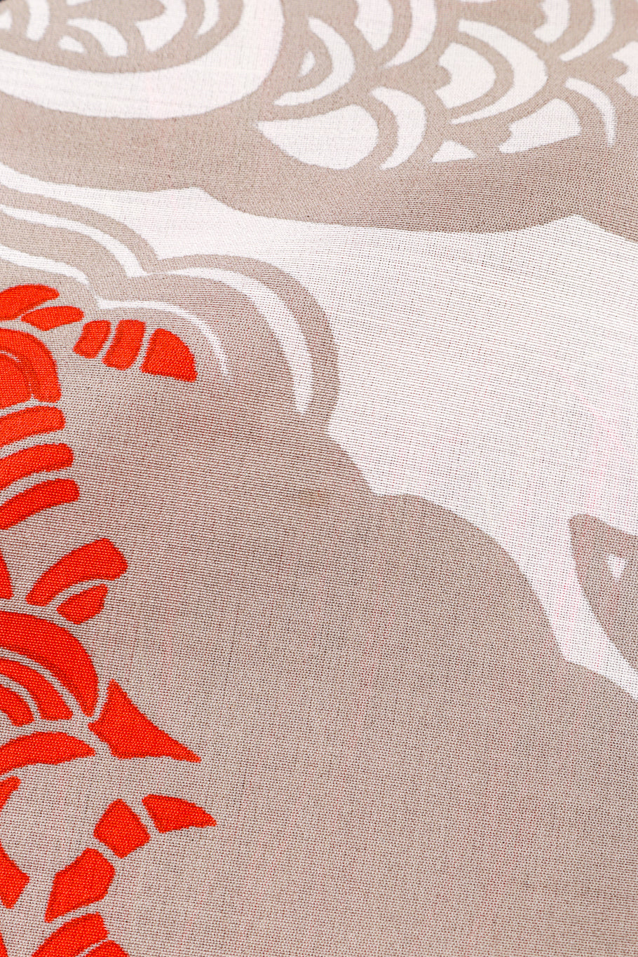 Vintage Francoise Guerin Floral Silk Fringe Shawl spot closeup @recess la