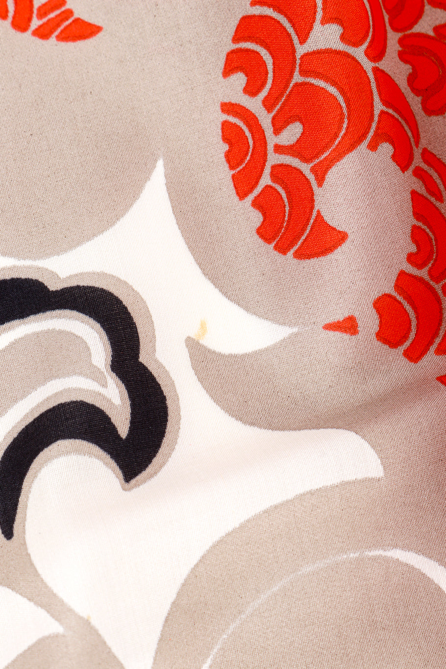 Vintage Francoise Guerin Floral Silk Fringe Shawl spot closeup @recess la
