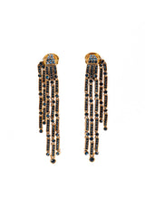Vintage Oscar de la Renta Egyptian Revival Fringe Earrings @RECESS LA